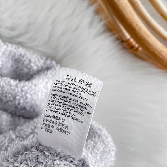 Barefoot Dreams CozyChic Heathered Adult Robe Heathered Stone Gray Wrap 1 - Picture 7 of 9